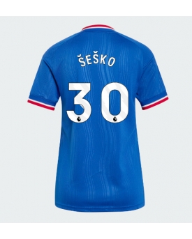 Billige Fotballdrakt Manchester United Benjamin Sesko #30 Replika Bortedrakt Dame 2026-27 Kortermet Billige Fotballdrakt Manchester United Benjamin Sesko #30 Replika Bortedrakt Dame 2026-27 Kortermet